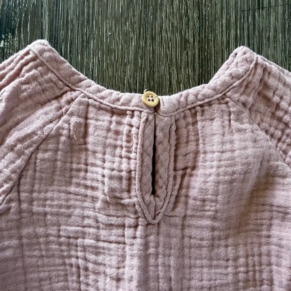 Grayson Collective Pink Gauze Baby Romper